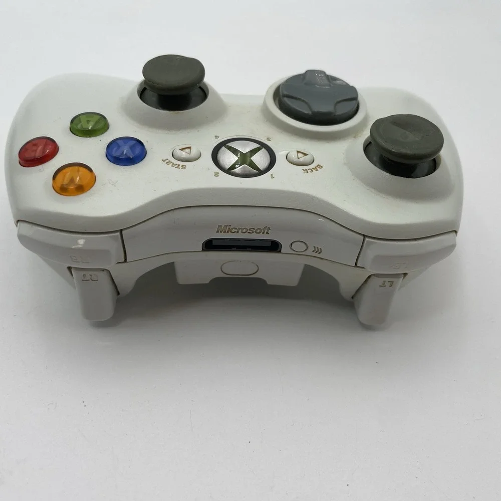 Official Microsoft Xbox 360 White Wireless Controller Authentic